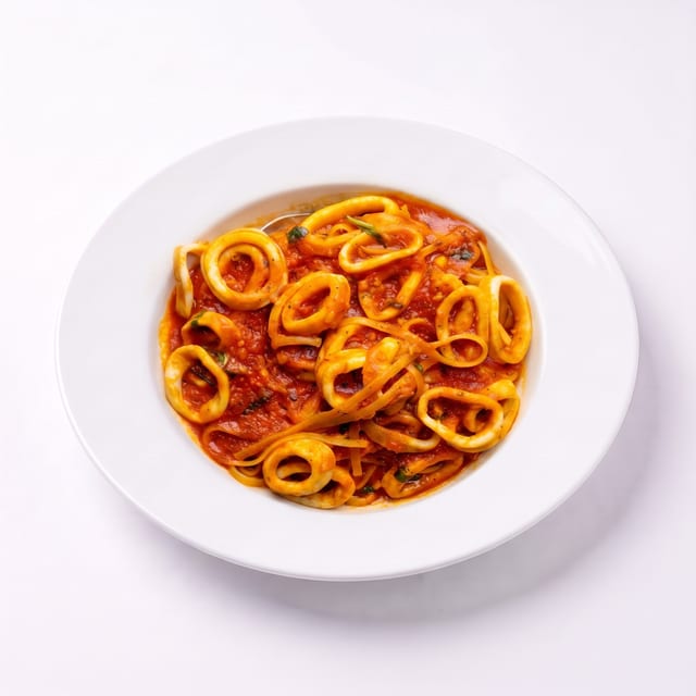Calamari Marinara or Fra Diavolo.