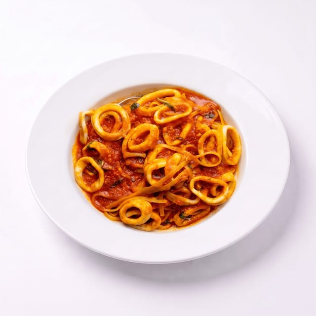 Calamari Marinara or Fra Diavolo.